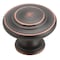 Amerock Amerock Round Cabinet Knob 1-5/16 in. D 1 in. Oil Rubbed Bronze 1 pk BP1586ORB - alternate 1